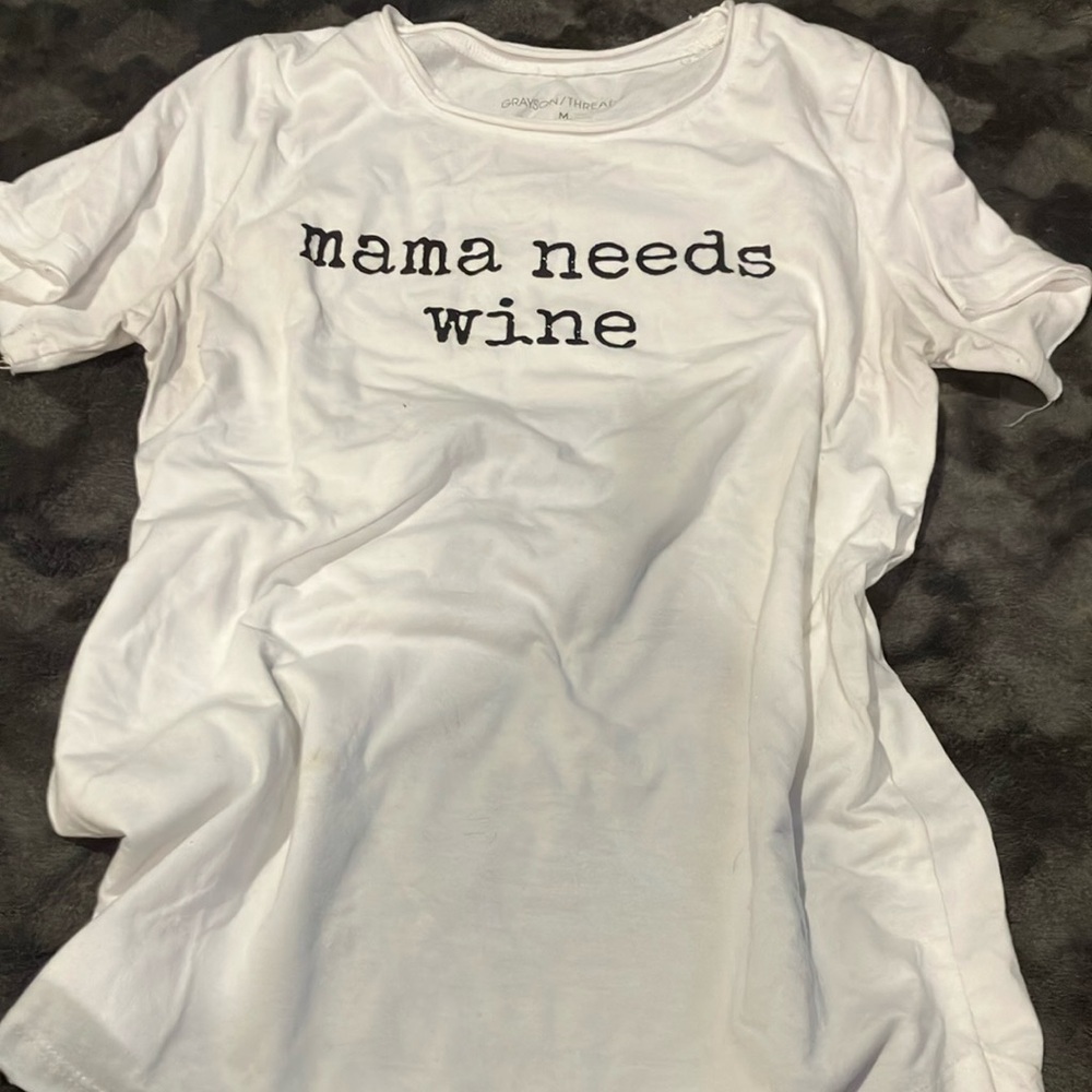 Grayson Threads White Tee with black Text